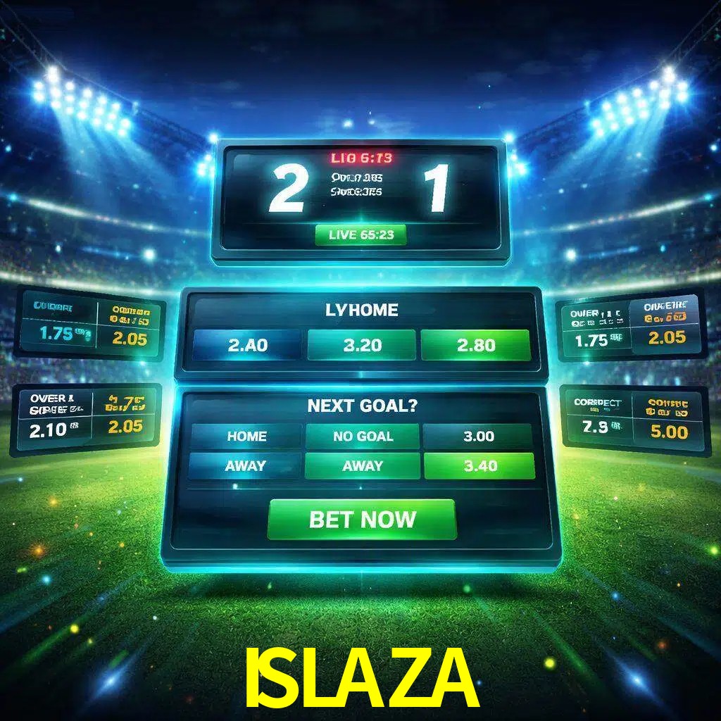 Vista de apuestas en vivo ISLAZA durante un partido en curso