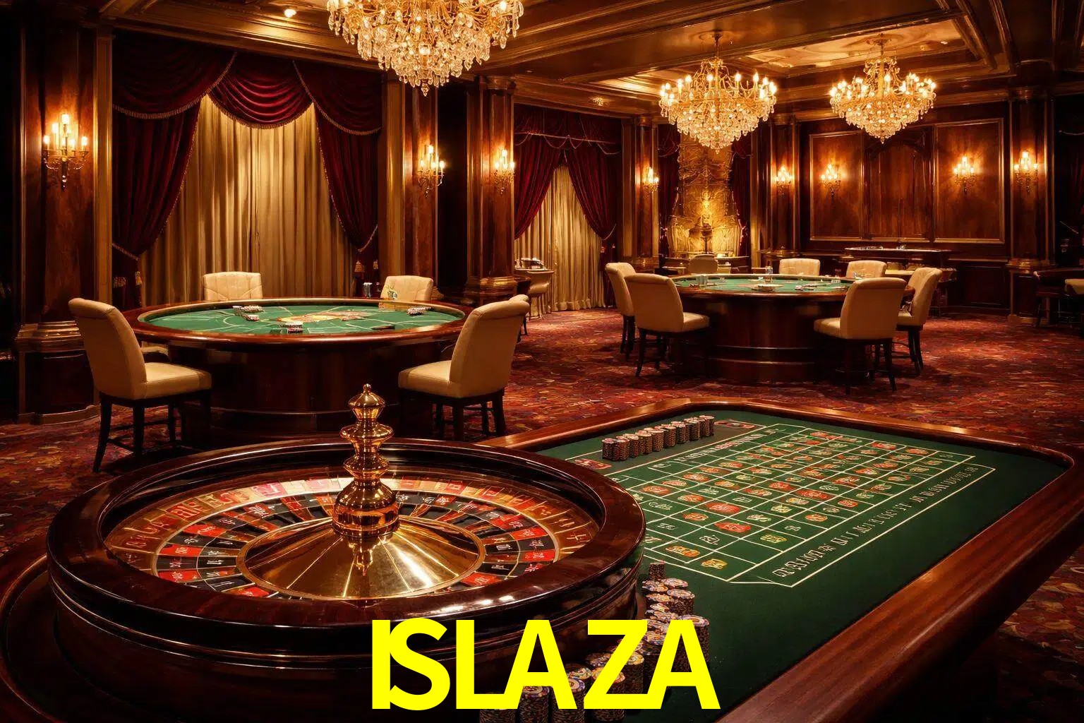 Una escena premium de mesa de casino en vivo con cartas, elementos de ruleta y un ambiente pulido de estudio de transmisión.